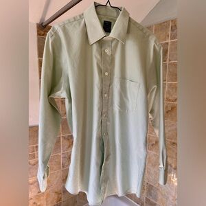 Joseph & Feiss Button-Up Mint Green Dress Shirt